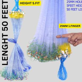YASHNET GILLNET 1 FINGER 25MM HOLE SIZE 50 FEET LENGTH Fishing Net