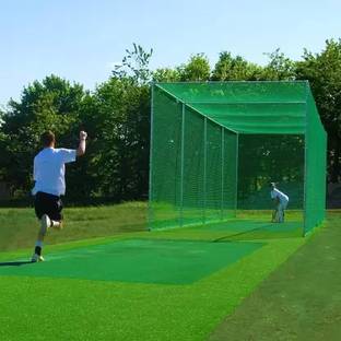 Pashchayate Durable Training Net, Sports Nets Cricket Batting Practice Net 100*10 ft Cricket Net