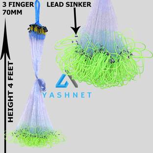 YASHNET 3 FINGER GILLNET 60MM FEET HEIGHT 55 T O6 0 FEET LENGTH SHISHAJAAL Fishing Net