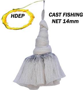 PURKAIT FISHNET Hand throwing castnet 14mm 3.5kg 10.5ft height 44ft round good looking Fishing Net