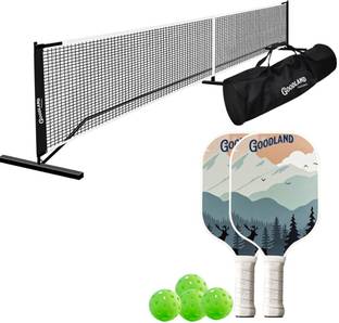 goodland Pickleball Play Set Fiber Galss With Net (BROOKLYN) Tennis Net