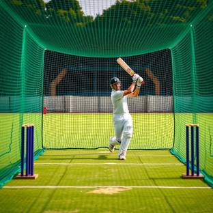 HT XPLORIX 45x10x10 feet Nylon cricket net for full cage pitch covering Cricket Net