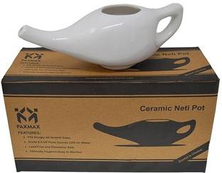 PAXMAX Ceramic White Neti Pot