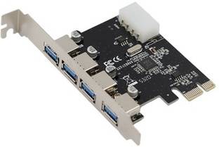 MILLENNIUM TECHNOLOGY Pci Express 4 Port 3.0 USB Card Network Interface Card