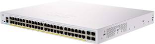 CISCO CBS350-48P-4X Managed Switch|PoE|4x10G SFP+|Limited Lifetime Protection 48 Ports 1000 Mbps Network Switch