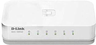 D-Link DES-1005C 5-Port 10/100 Mbps Unmanaged Switch 5 Ports 100 Mbps Unmanaged Network Switch