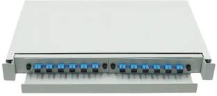 HANUTECH 19" Inches Pigtail Loaded 12 Port SC/PC Rack Mountable LIU/Fiber Patch Panel 0 Ports 1000 Mbps Network Switch