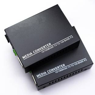 RAMEX Ethernet to Fiber Media Converter Single Mode Fiber 10/100Mbps 20KM 1 Ports 100 Mbps Unmanaged N...