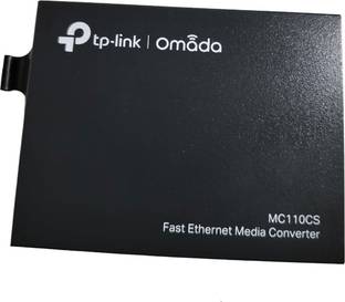TP-Link MC110CS, Single-Mode 20km range Fiber Media Converter 2 Ports 100 Mbps Smart Network Switch