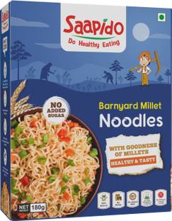 SAAPIDO Barnyard Millet Healthy Noodles | Easy & Ready to Cook |No Maida - 180gms Instant Noodles Vegetarian