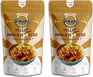 Grainzee Millet Hakka Noodles | Original Peppy Spice | No Maida, Non-Fried, No MSG | Hakka Noodles Vegetarian
