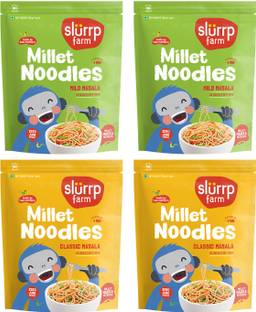 Slurrp Farm No MSG No Maida Millet Mild Masala & Classic Masala Hakka Noodles Vegetarian