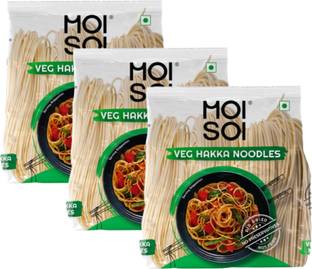 MOI SOI Hakka Noodles, 1.5kg (No Preservatives | Pack of 3 x 500g | Air Dried Noodles) Hakka Noodles Vegetarian
