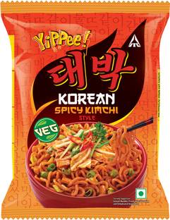 Sunfeast YiPPee! YiPPee! Korean Noodles Spicy Kimchi Instant Noodles Vegetarian