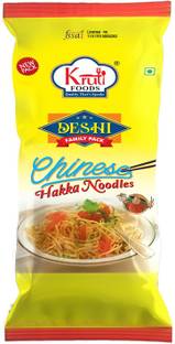 Krutifoods Deshi hakka Noodles, 100% Natural, No Preservatives, 1kg Hakka Noodles Vegetarian