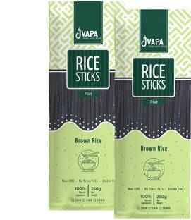 Jvapa Rice Sticks | Brown Rice | Flat | 5 mm Rice Noodles Vegetarian