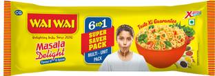 Wai Wai Masala Delight Super Saver Instant Noodles Vegetarian