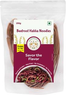 SENSEFUL Beetroot Noodles - Vegetable Noodles - Non Fried, No MSG, Nutritious & Preservative Free Hakka Noodles Vegetarian