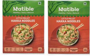 Natible Little Millet Hakka Noodles, No Maida, Easy & Ready To Cook Noodles, Instant Hakka Noodles Vegetarian