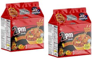 2pm Akabare Chicken Flavoured 2X Spicy Noodles 100 gms | Pack of 10 Instant Noodles Non-vegetarian