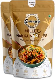 Grainzee Millet Hakka Noodles | Original Peppy Spice | No Maida, Non-Fried, No MSG | Hakka Noodles Vegetarian
