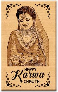 Magic Laser art Wood Table Photo Frame