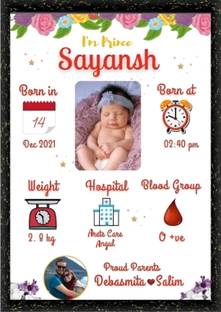 SL GIFTS Wood Wall Photo Frame