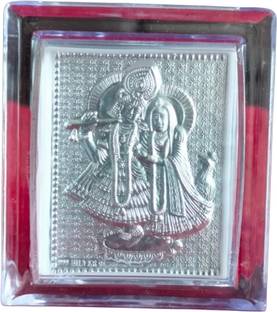 RADHA KRISHNA Silver-plated Table Photo Frame