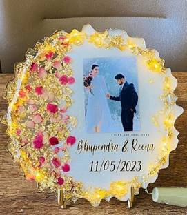 Prismaticpour Polymer Table Photo Frame
