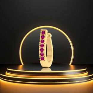 THANU'S CRAFT Ruby Gold-plated Plated Metal Nose Ring