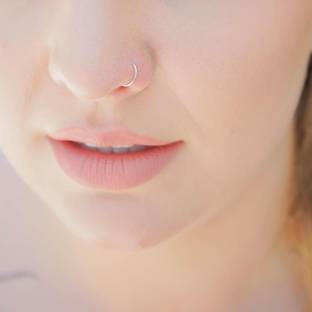 smileplace Silver Plated Silver Nose Ring
