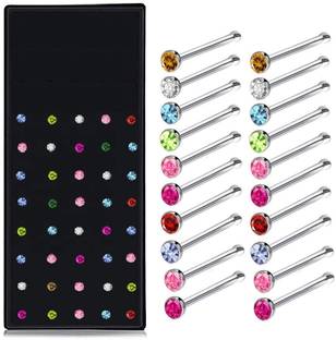 ADF Crystal Nose Stud Set