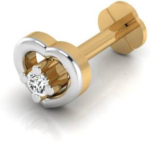 Iski Uski Store Crystal Gold-plated Plated Brass Nose Stud