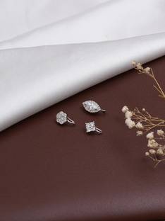 MALIFIONNA Cubic Zirconia Gold-plated Plated Alloy Nose Ring