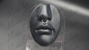 MMJEWLLERY Silver Plated Sterling Silver Nose Stud