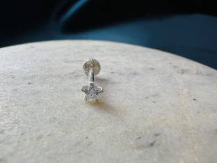 arte jewels Sterling Silver Plated Sterling Silver Nose Stud