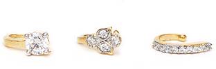 MALIFIONNA Diamond Gold-plated Plated Alloy Nose Stud