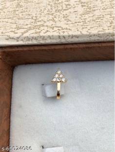 Renu Creations Gold-plated Plated Metal, Alloy, Brass, Tungsten Nose Stud