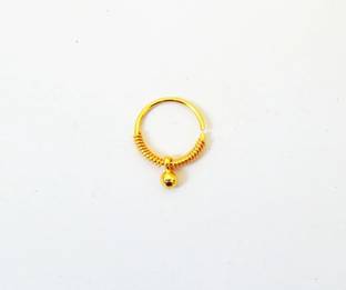 RENU CREATION Gold-plated Plated Brass, Metal, Alloy, Stone Nose Stud
