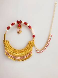 Sherly fashion Cubic Zirconia Gold-plated Plated Brass Nathiya