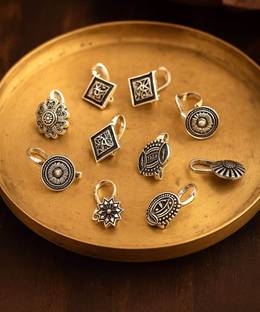DIMIKI Sterling Silver Plated Sterling Silver Nose Stud