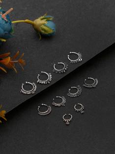 Shayna Silver Plated Alloy Nose Ring