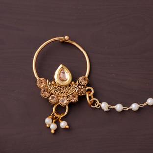 GC PREMIUM JEWELLERY Brass Nathiya