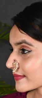 Tanusha Jewels Gold-plated Plated Brass Nathiya