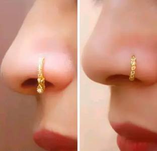 Shree shyam shopee Gold-plated Plated Alloy Nose Ring