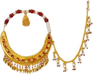 Headshot Cubic Zirconia Gold-plated Plated Brass Nathiya