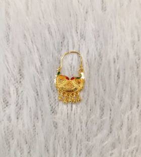 GramGold Gold-plated Plated Brass Nathiya