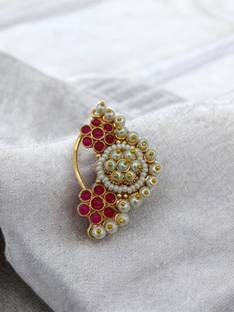 GG JEWELS Gold-plated Plated Brass Nose Stud