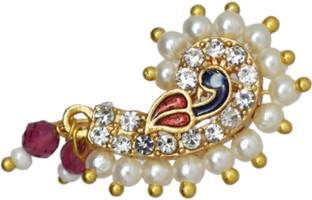 Meira Jewellery Gold-plated Plated Alloy Nose Stud