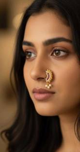 Anj Cubic Zirconia Gold-plated Plated Alloy Nose Stud